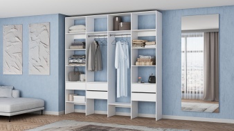 Стеллаж для одежды Мирта 68 BMS для кладовки