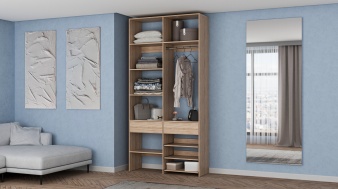 Стеллаж для одежды Мирта 81 BMS с полками