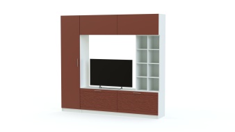 Стенка-горка Вельвет 3 Глянец BMS