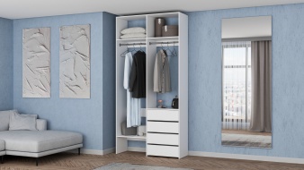 Стеллаж для одежды Мирта 45 BMS с полками