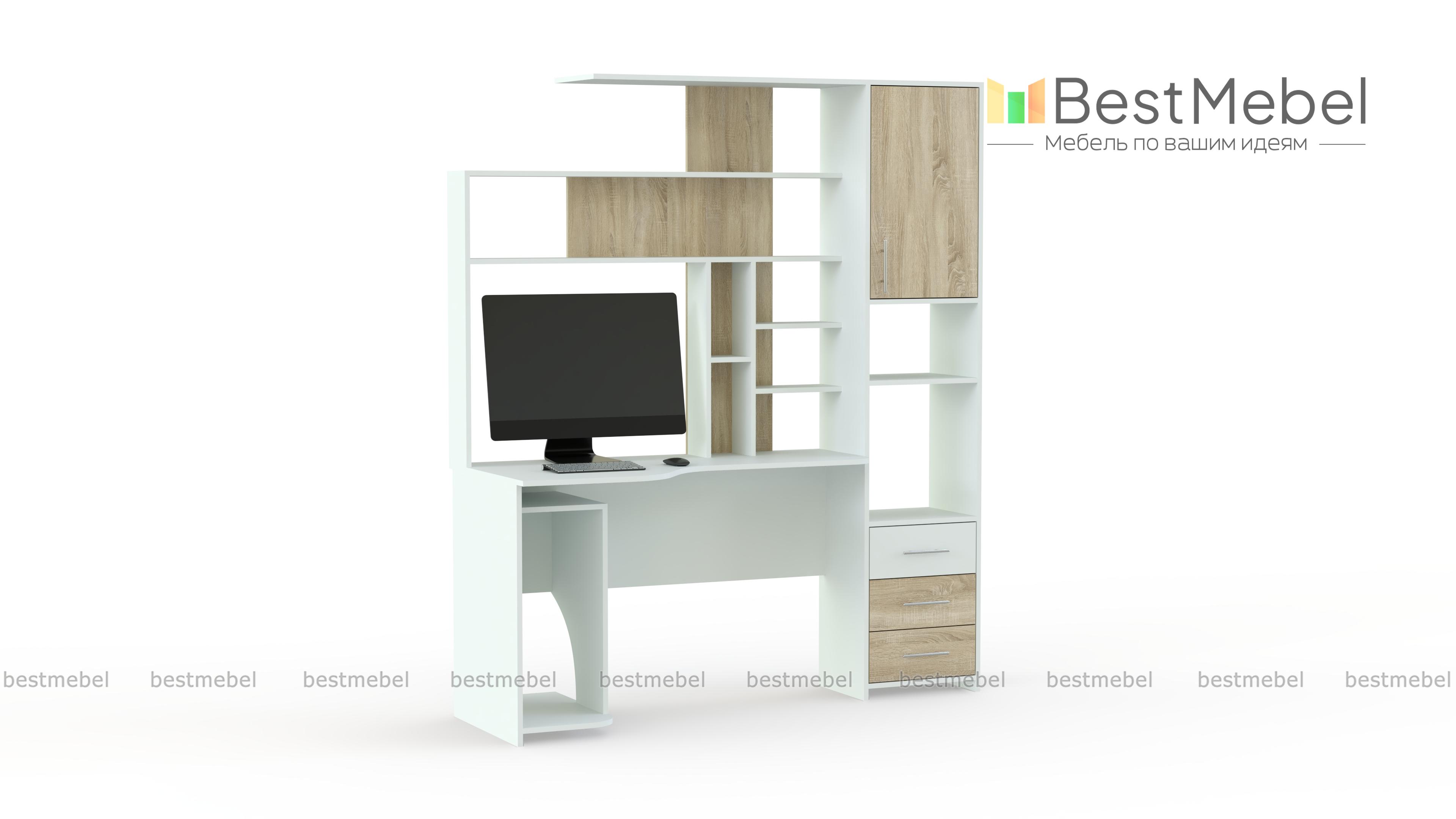 Стол компьютерный Тип 6 BMS - Фото