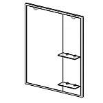Чертеж Зеркало в ванную комнату Файн 3 BMS