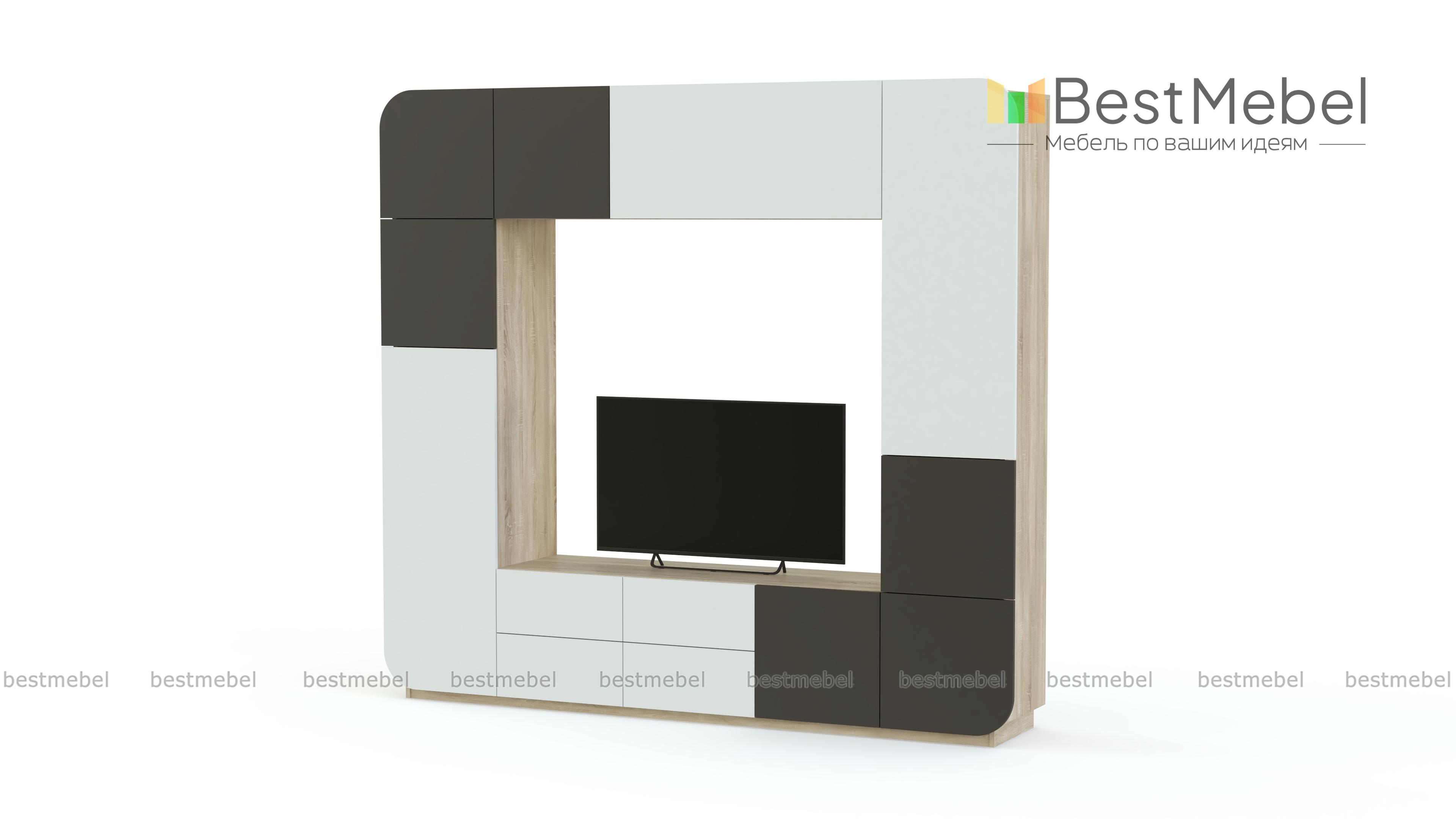 Стенка в гостиную Пенелопа-6 BMS - Фото