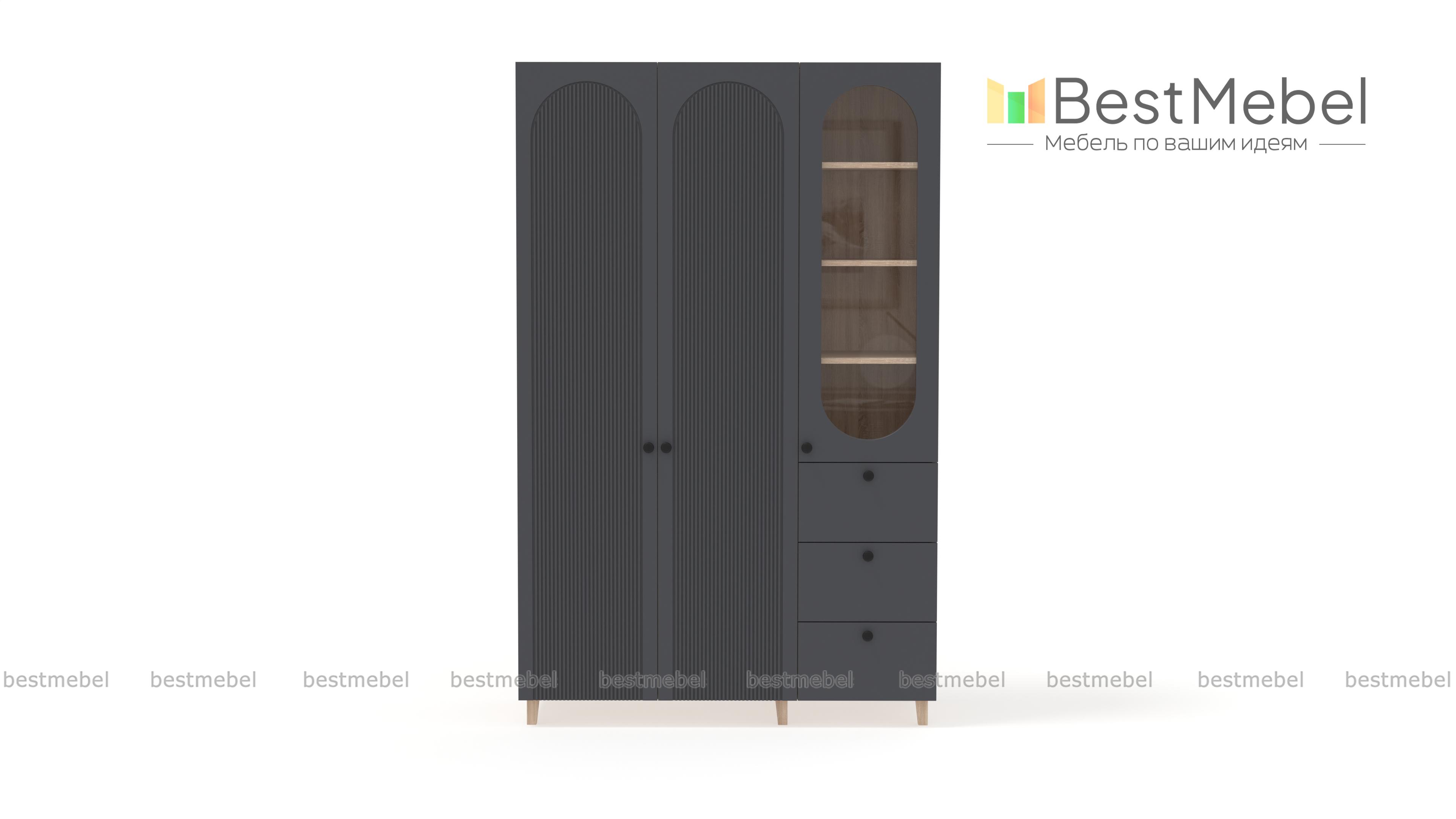 Шкаф распашной Рене 13 BMS - Фото