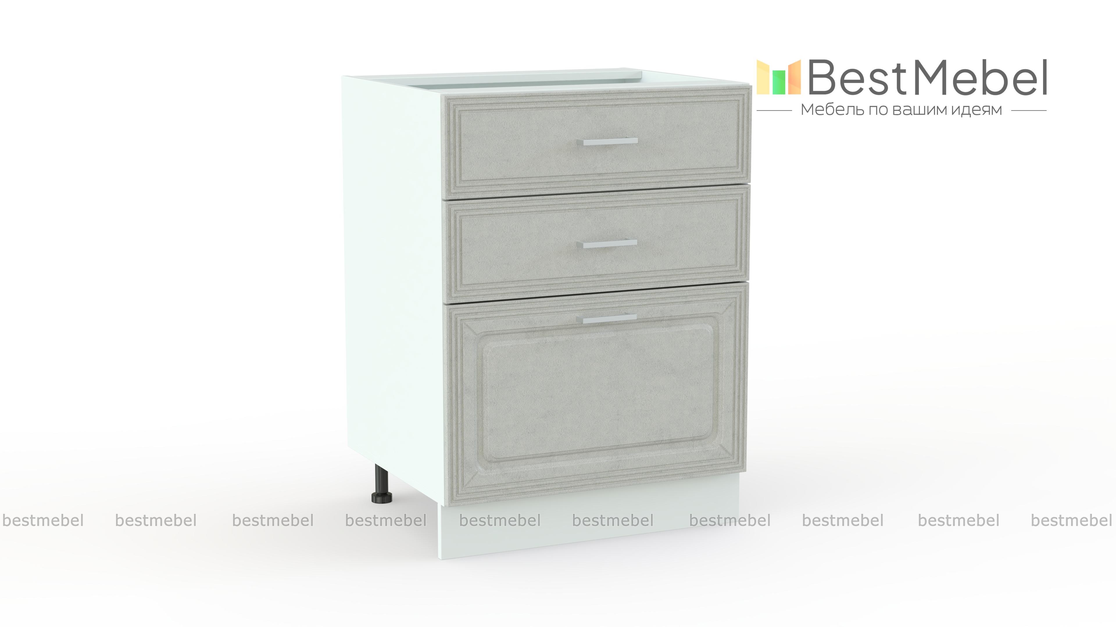 Шкаф нижний с 3-мя ящиками Ника BMS - Фото