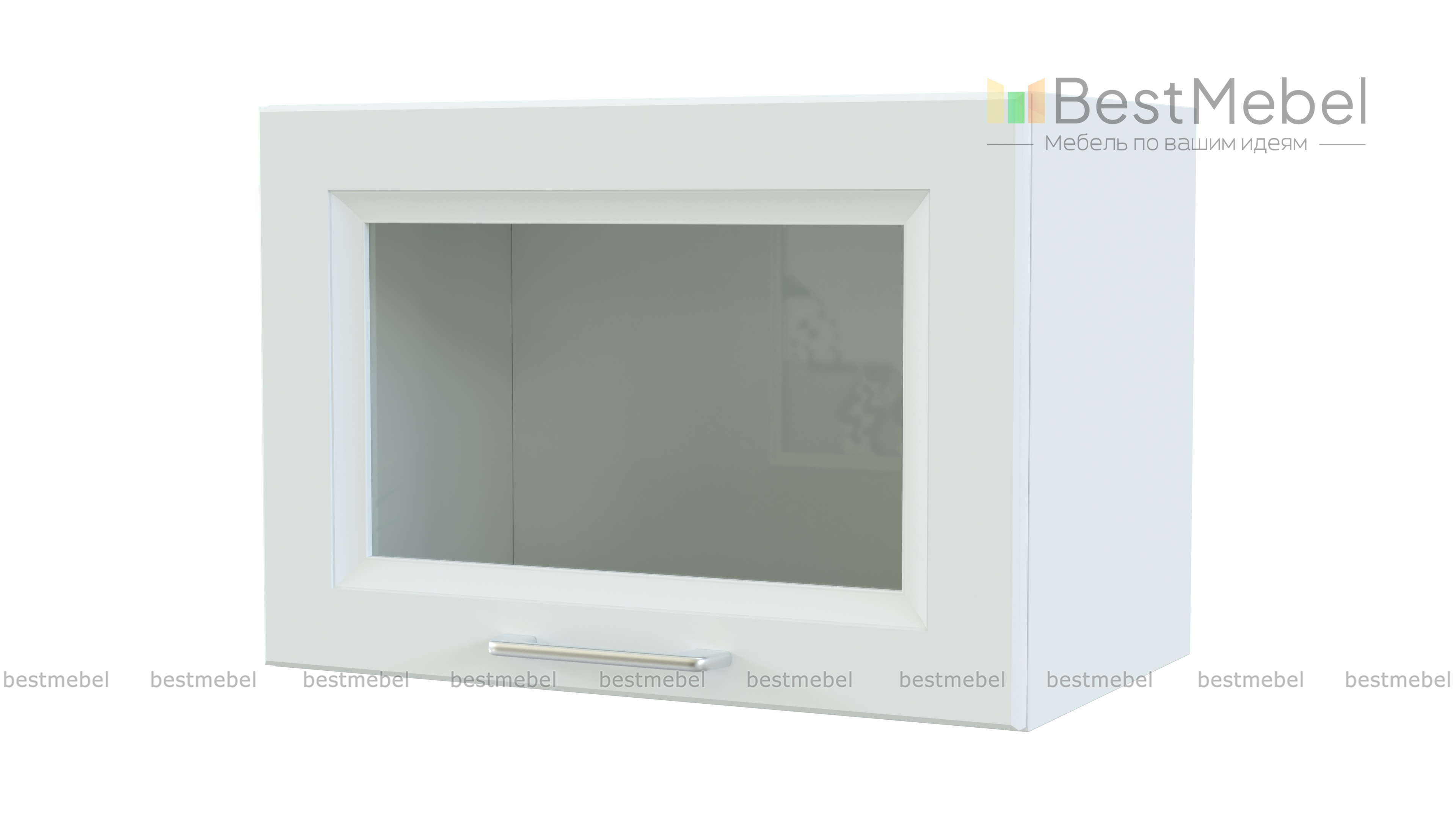 Шкаф верхний горизонтальный остекленный Европа BMS