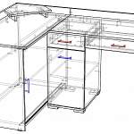 Схема сборки Письменный угловой стол Михаил III BMS