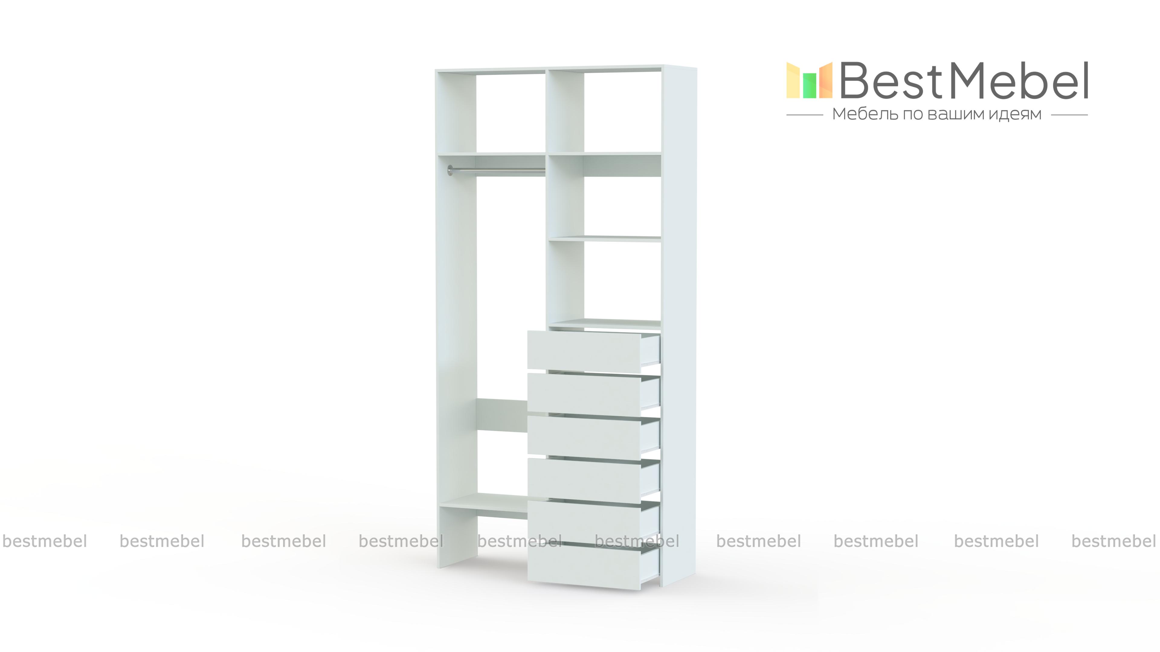 Стеллаж для одежды Мирта 38 BMS - Фото