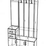 Чертеж Прихожая Идеал 15 BMS