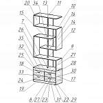 Схема сборки Стеллаж Септима №4 с ящиками BMS