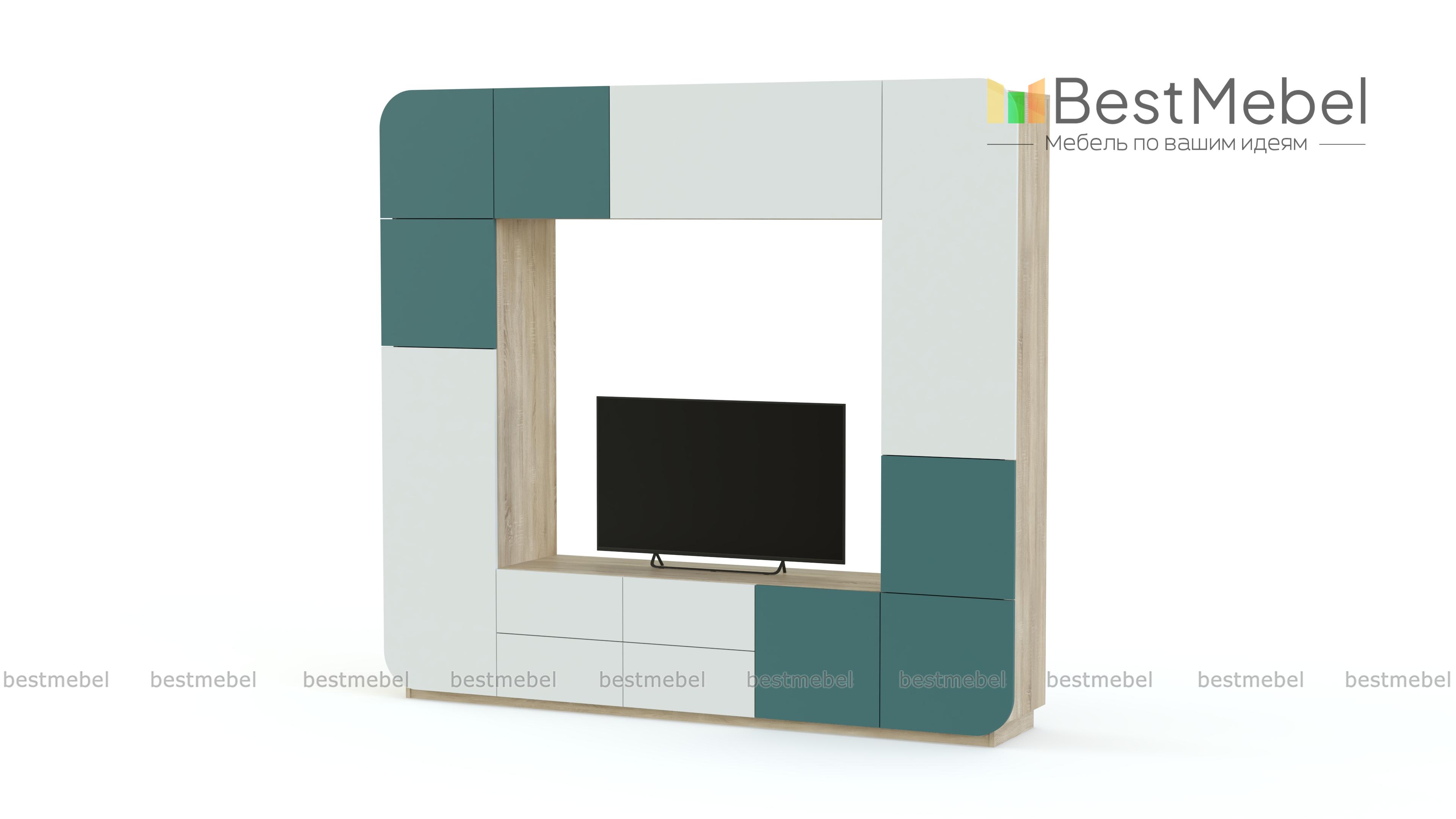 Стенка в гостиную Пенелопа-6 BMS - Фото