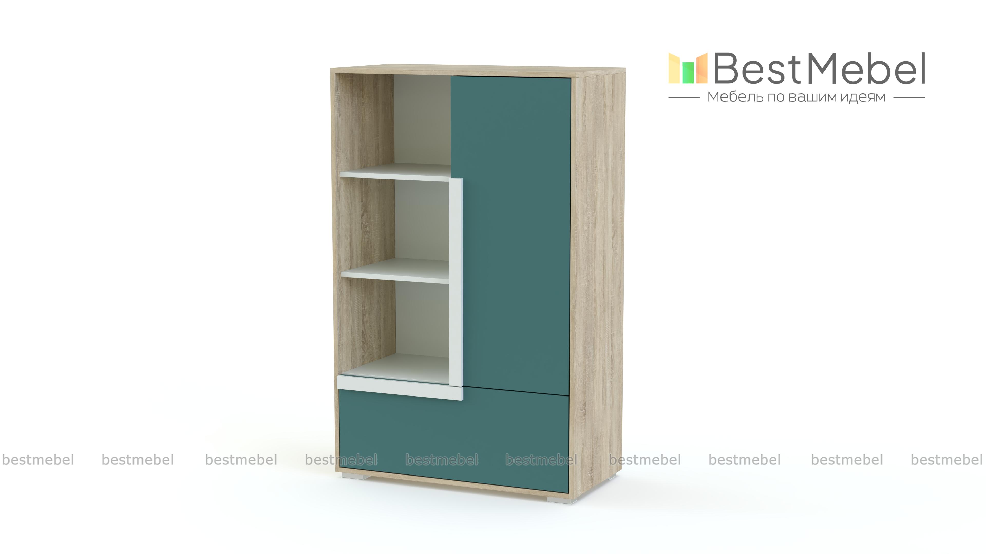 Комод с книжными полками Икар 12 BMS - Фото