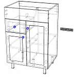 Чертеж Тумба для ванной Мулин 15 BMS