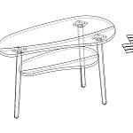 Схема сборки Журнальный стол Метис 7 BMS