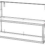 Чертеж Полка навесная ДКГ-2 BMS