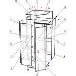Схема сборки Шкаф угловой Каролина BMS