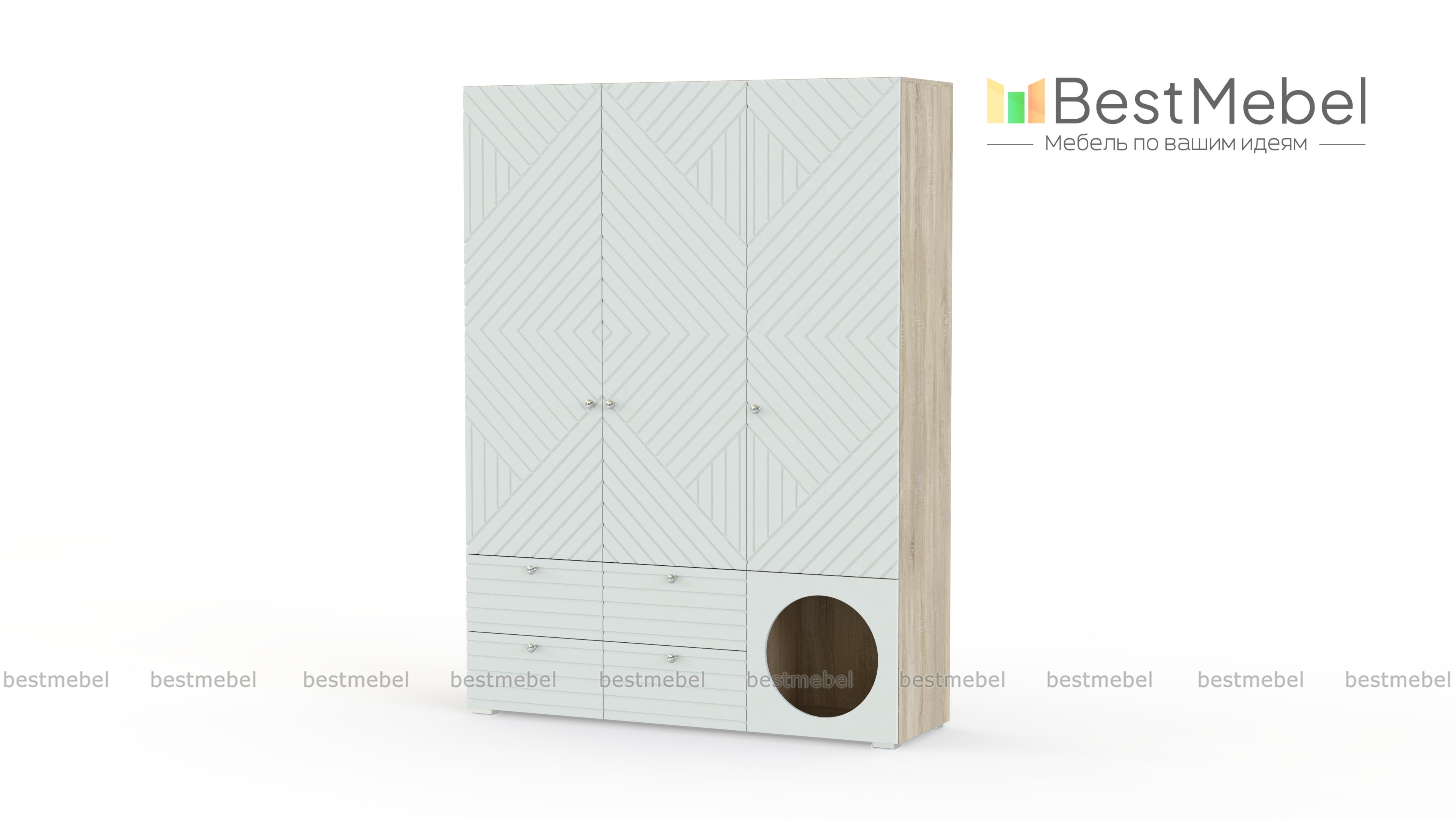 Шкаф распашной Авелин 16 BMS - Фото