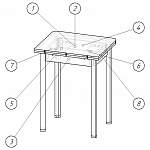 Схема сборки Кухонный стол Орфей-1.2 BMS
