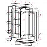 Чертеж Шкаф-купе Аккорд 1.1 BMS