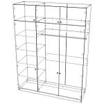 Шкаф распашной Бонн 9 BMS