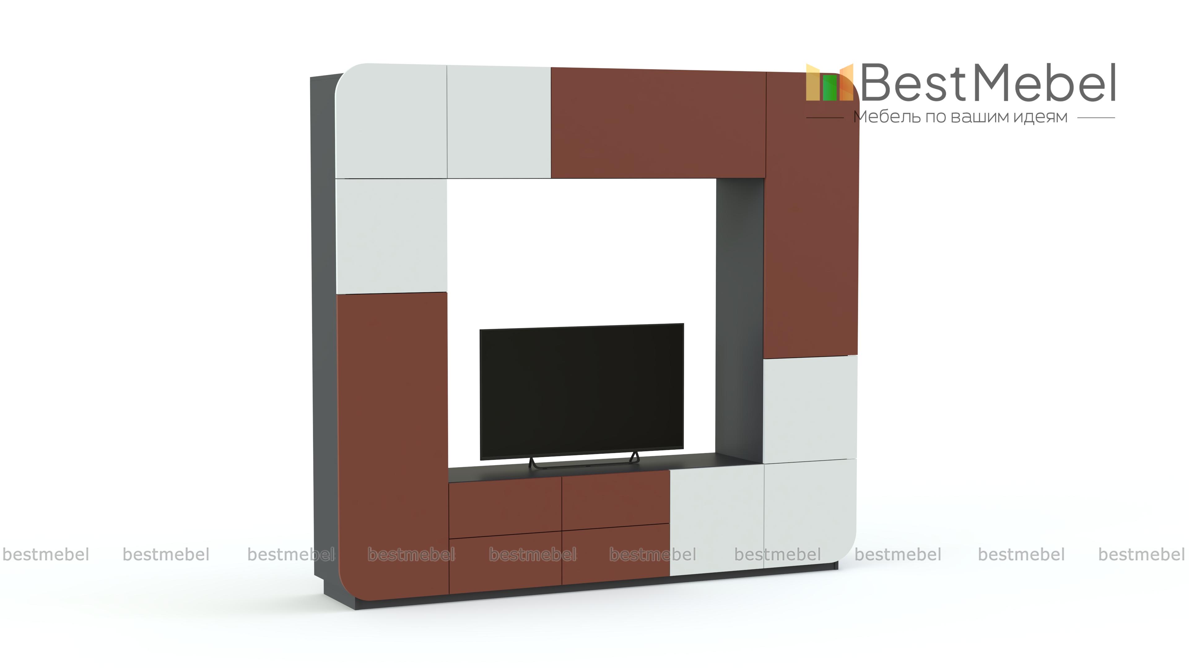 Стенка в гостиную Пенелопа-6 BMS - Фото