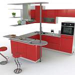 Кухня с барной стойкой Инеза BMS - Фото 5