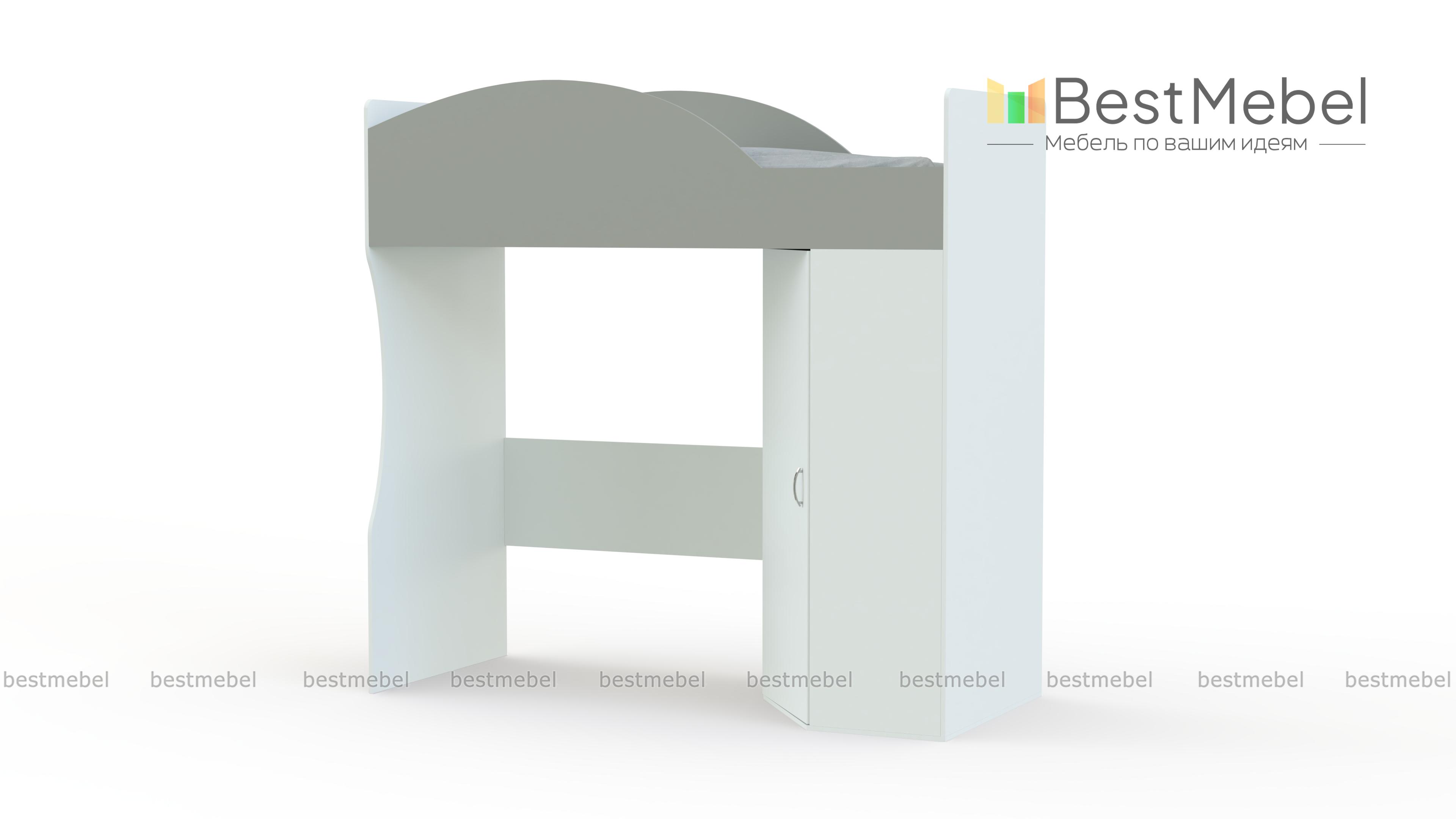 Кровать-чердак угловая Калейдоскоп 3 BMS - Фото