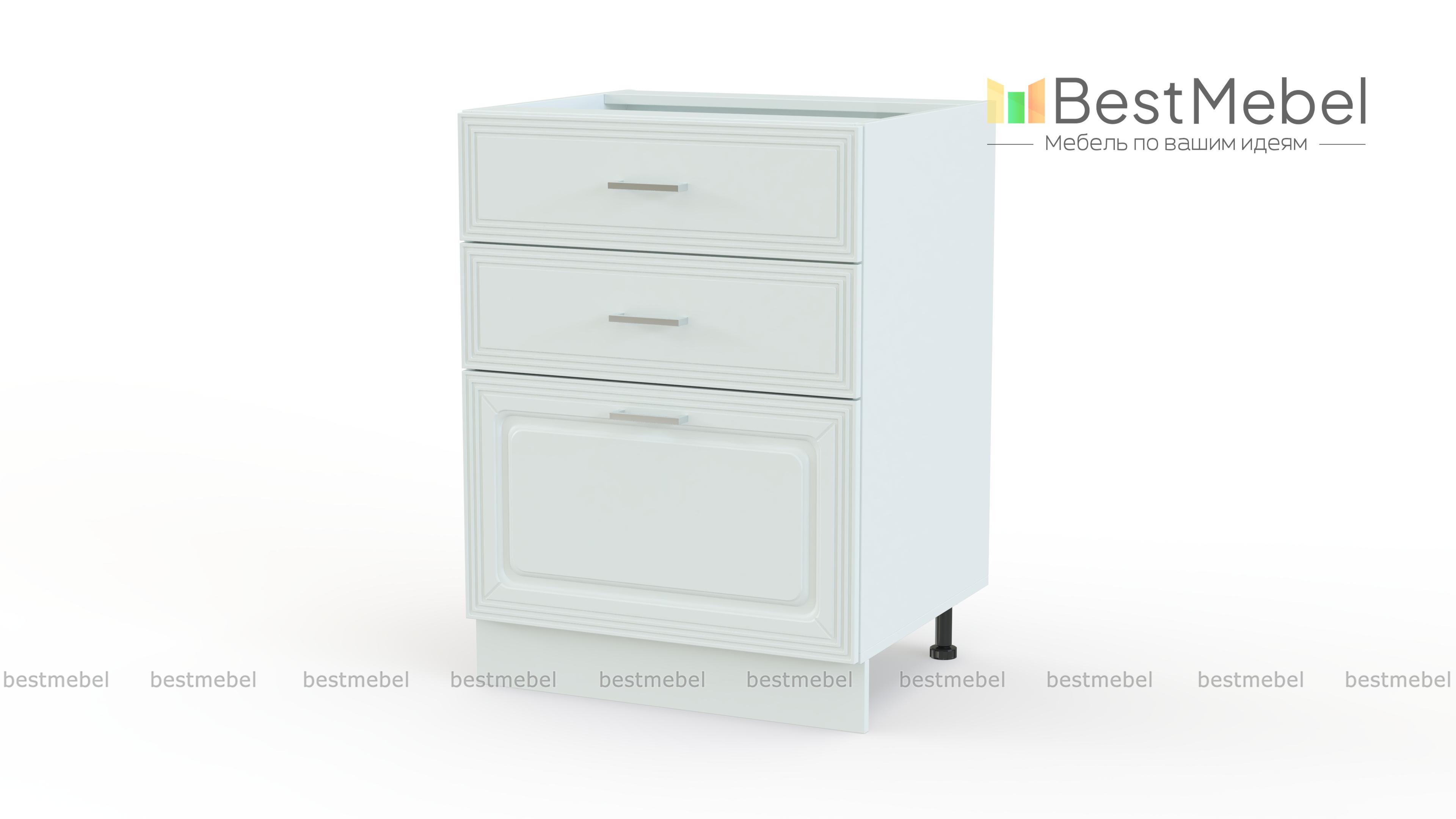 Шкаф нижний с 3-мя ящиками Ника BMS - Фото