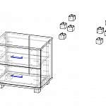 Схема сборки Прикроватная тумба Вирджиния BMS