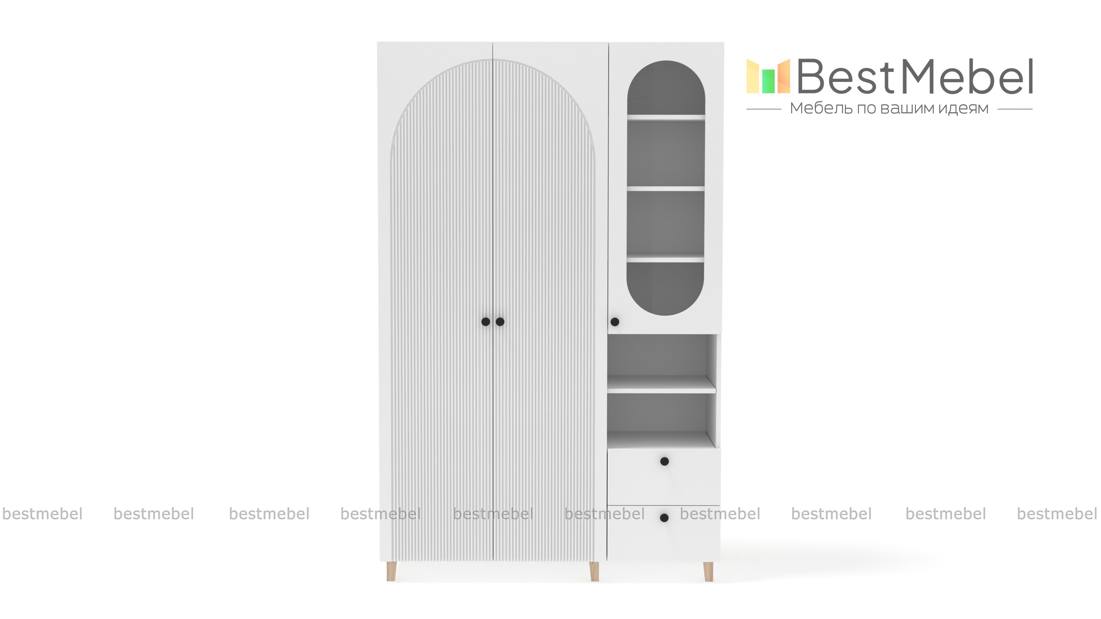 Шкаф распашной Вивьен 22 BMS - Фото