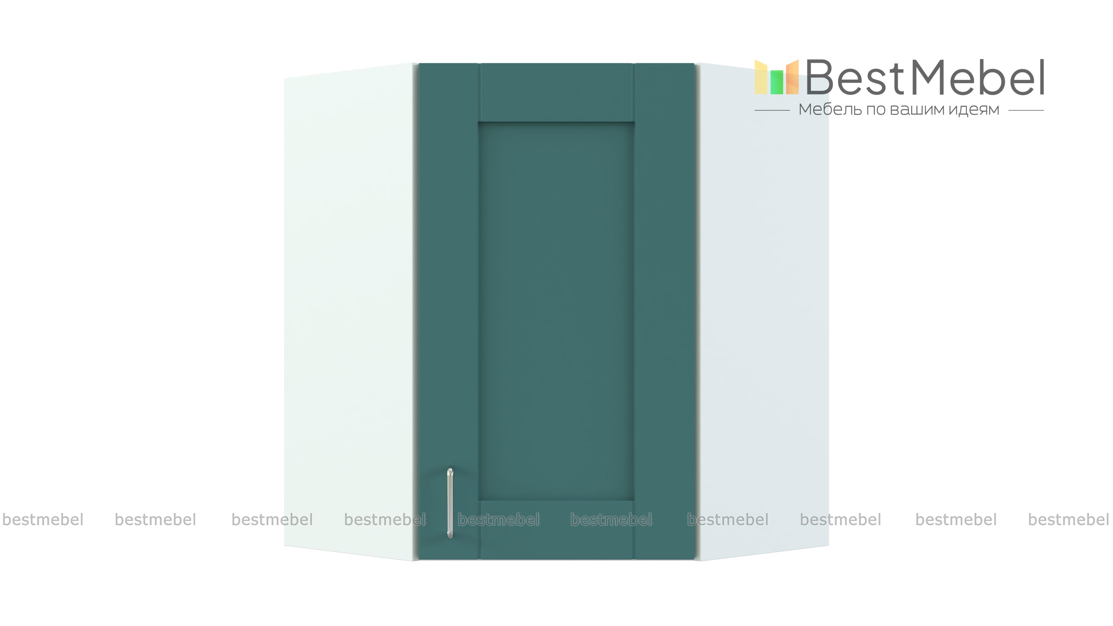 Шкаф верхний угловой Лофт BMS - Фото