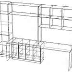 Схема сборки Стенка с рабочим местом Адель BMS