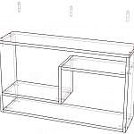 Схема сборки Настенная полка Брисбен 4 BMS