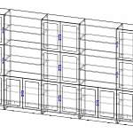 Чертеж Шкаф для книг Лотарио 2 BMS
