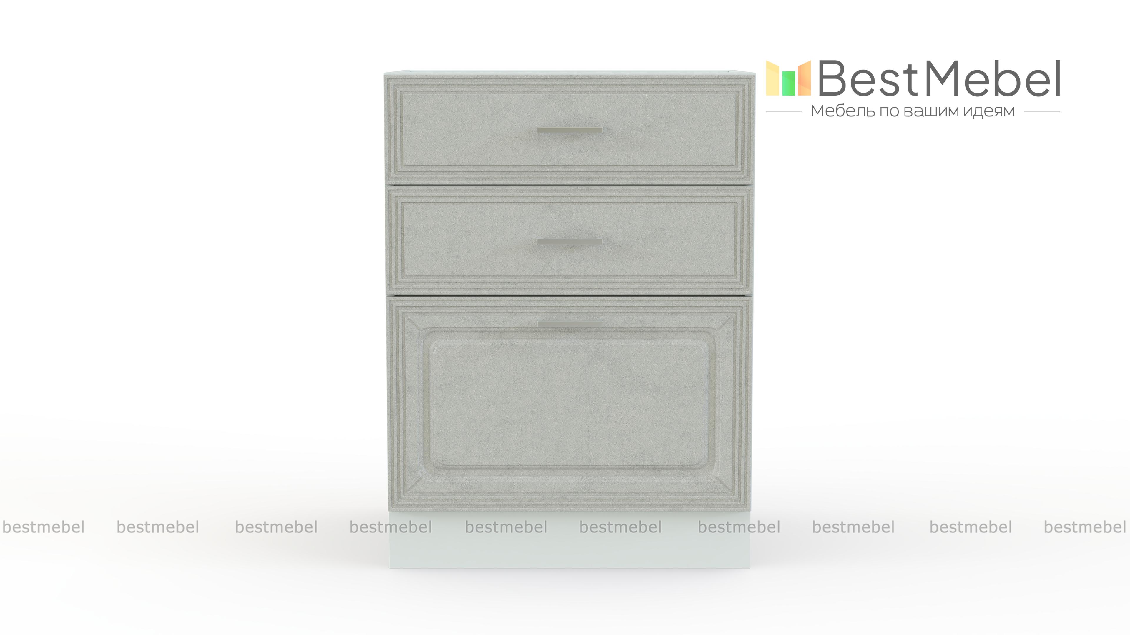 Шкаф нижний с 3-мя ящиками Ника BMS - Фото