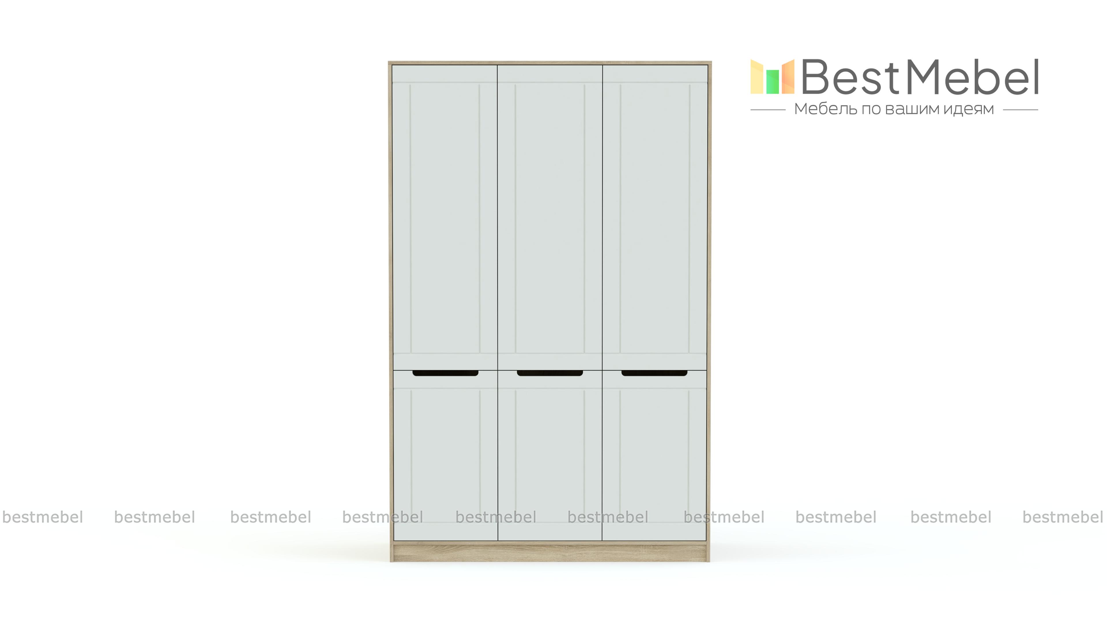 Шкаф 3-х створчатый Флоренция BMS - Фото