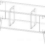 Чертеж Журнальный стол Лава 17 BMS